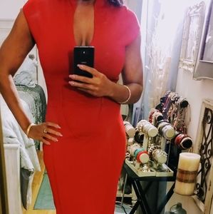 New York & Co. Crimson Midi Dress